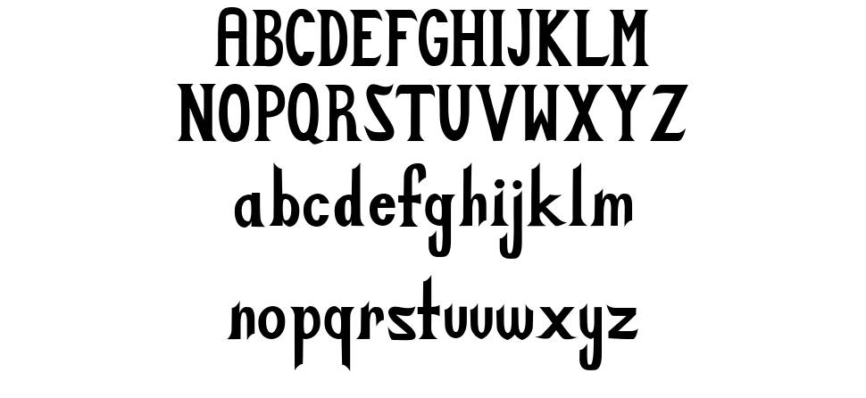 Zabdilus フォント 標本