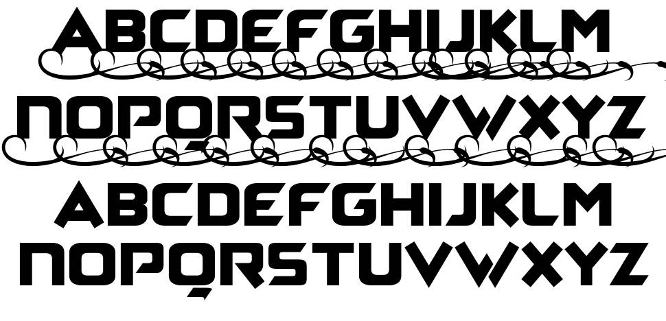 Zagga font Örnekler