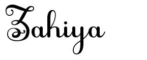 Zahiya font