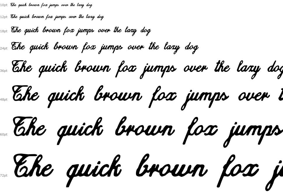 zai Calligraphy Script Handwritten шрифт Водопад