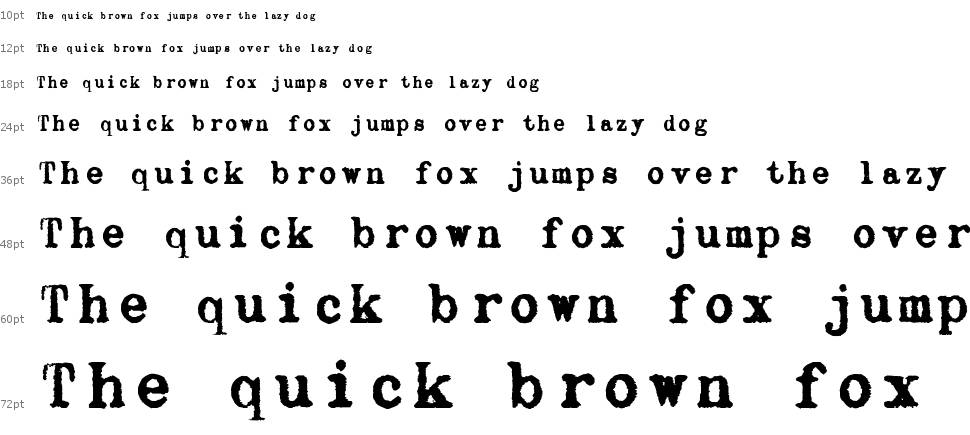 zai Olivetti Lettera 22 Typewriter font Waterfall