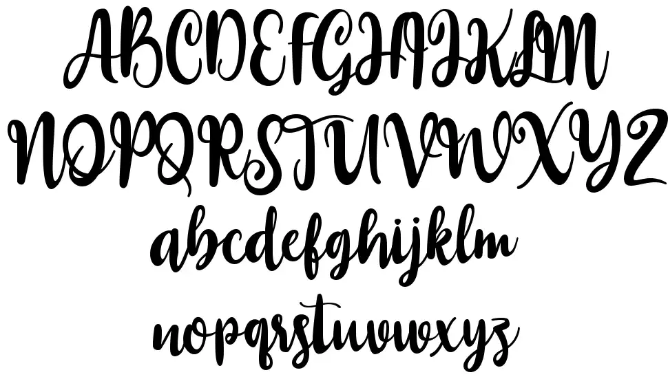 Zakiyah font specimens