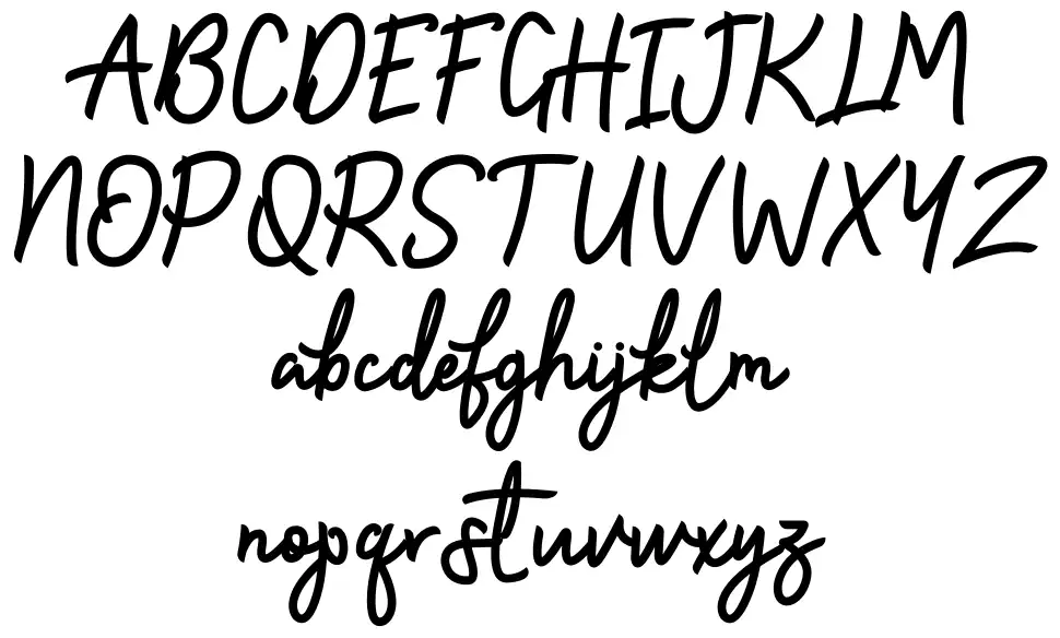 Zallia schriftart vorschau