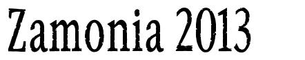 Zamonia 2013 font