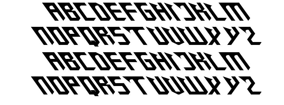 Zany Sharp font specimens