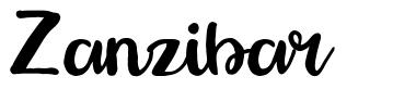 Zanzibar písmo