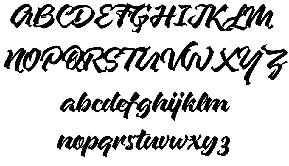 Zapan font specimens