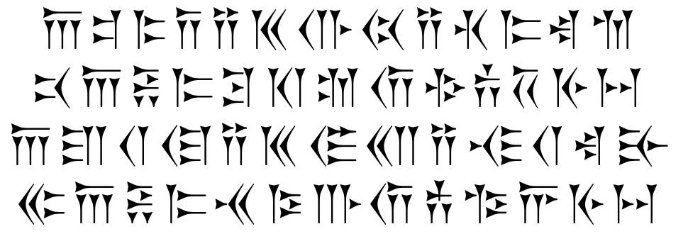 Zarathustra 字形 标本