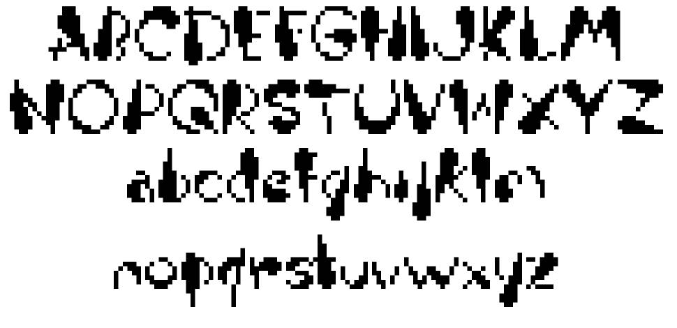 Zardoloni font Örnekler