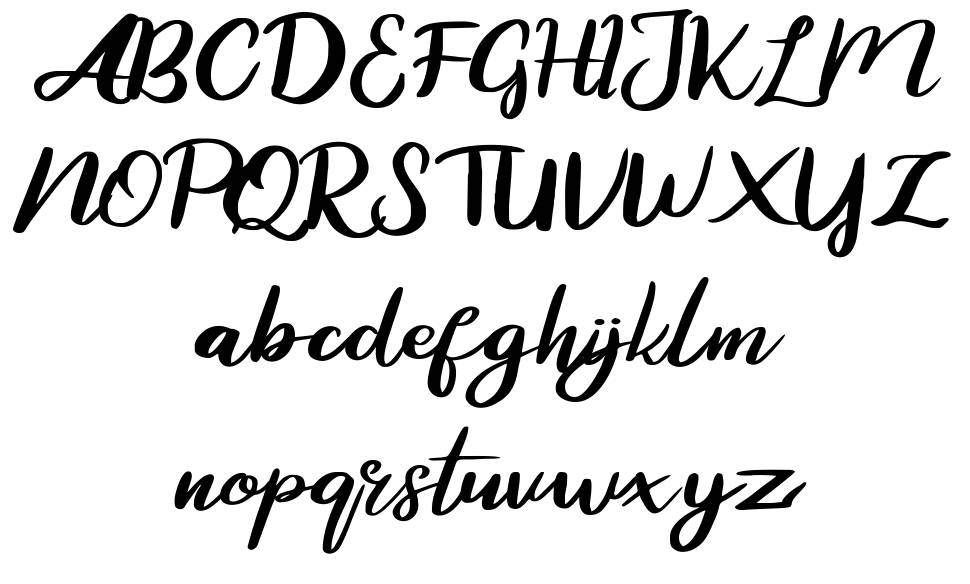 Zaskia font Örnekler