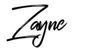 Zayne шрифт