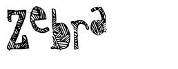 Zebra font