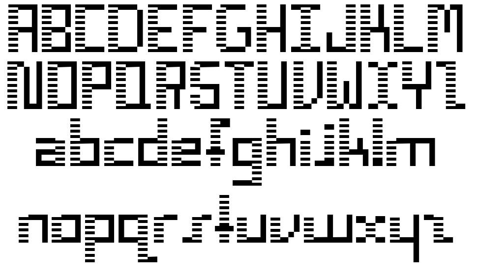 Zebra Deco шрифт Спецификация