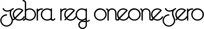 Zebra Reg oneonezero