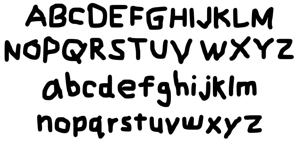 Zehk's Handwriting písmo Exempláře