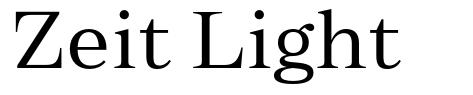 Zeit Light шрифт