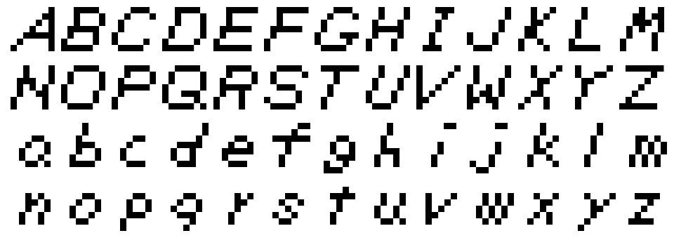 Zelda DX 字形 标本