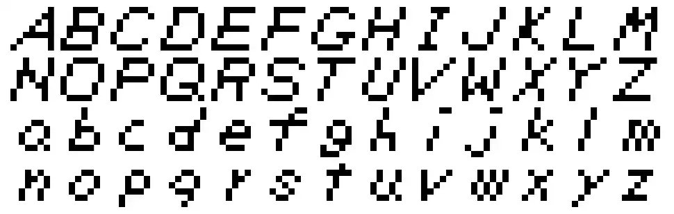 Zelda DX font specimens