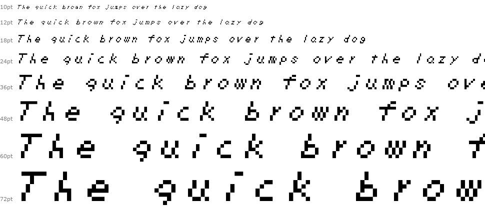 Zelda DX písmo Vodopád