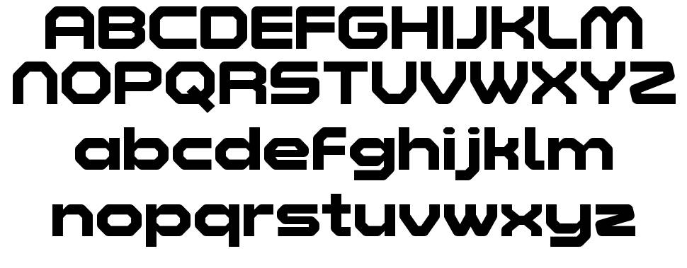 Zelta-Six font specimens