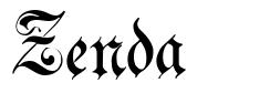 Zenda 字形
