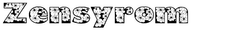 Zensyrom 字形