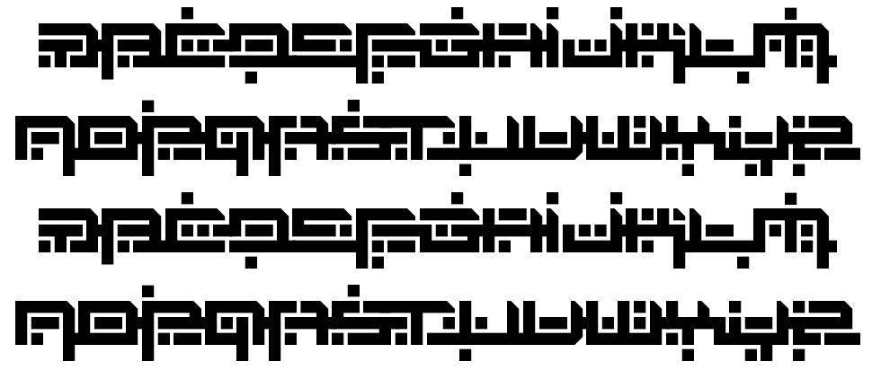 Zephyr Jubilee font specimens