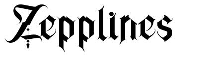 Zepplines шрифт