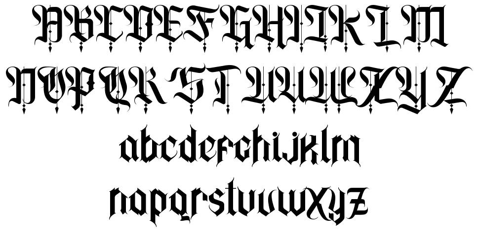Zepplines 字形 标本