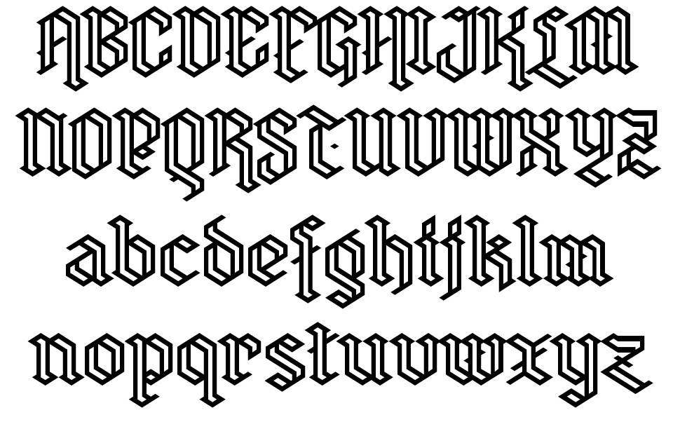 Zerbeer eYe/FS font specimens