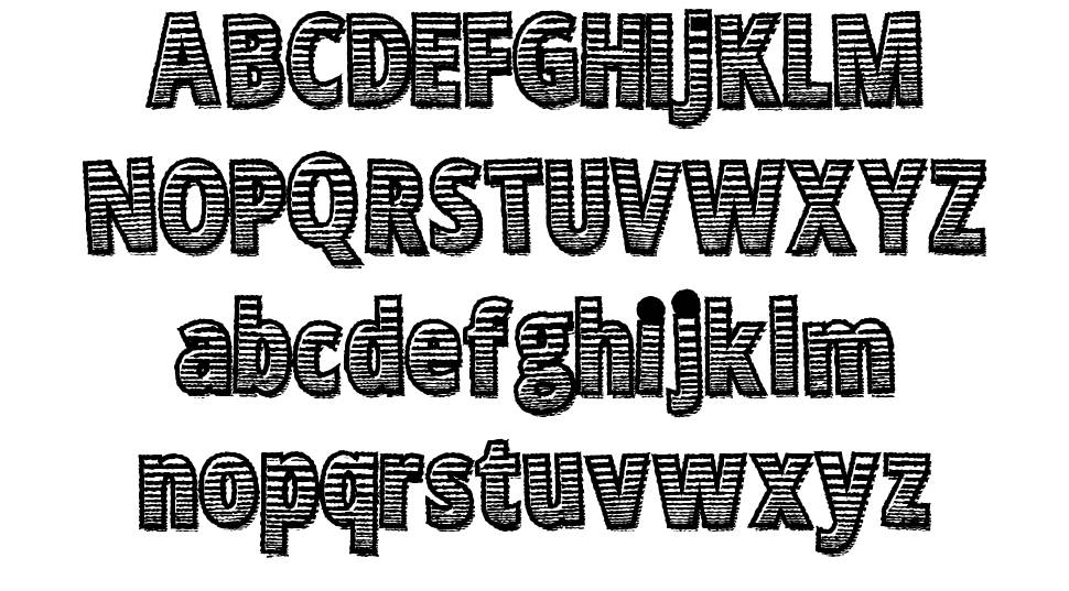 Zero Hype font specimens