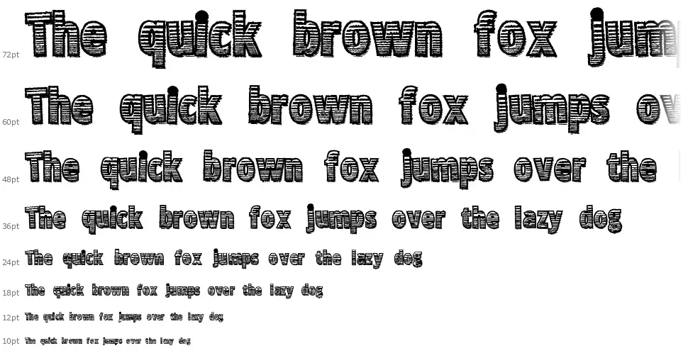 Zero Hypefont waterfall