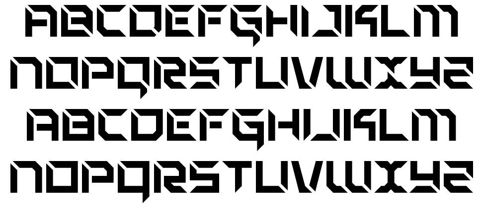 Zero Prime font specimens