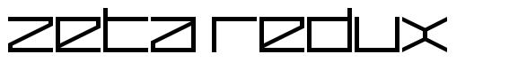 Zeta Redux 字形
