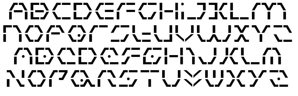 Zeta Sentry font specimens