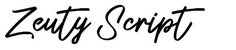 Zeuty Script шрифт