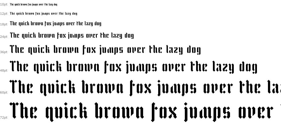 Zfraktur Eye/fs font Waterfall