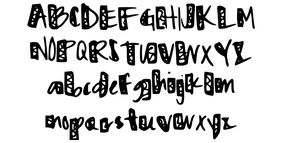 Zig Zagged Zigfont specimens