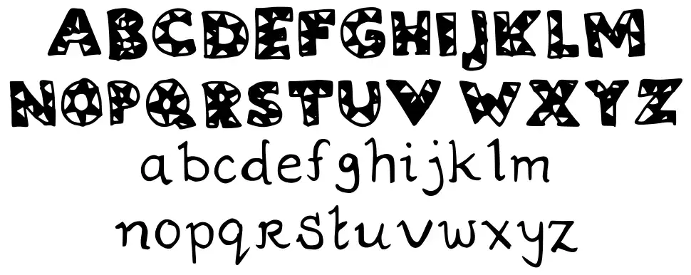 Ziggy Zaggy font Örnekler