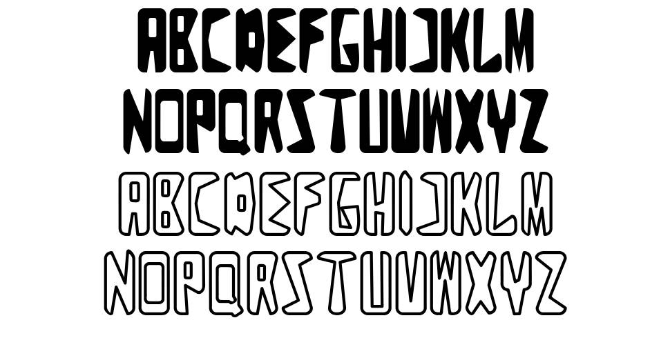 Zigzag フォント 標本