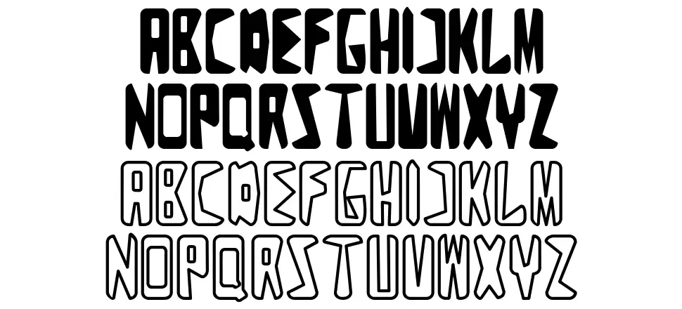 Zigzag font by Alfareaniy | FontRiver