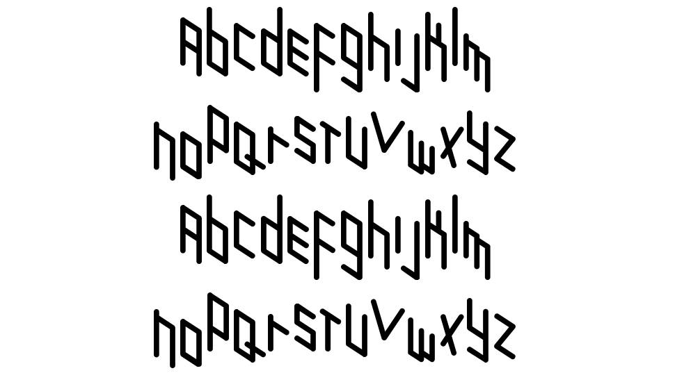 Zigzagzug 字形 标本