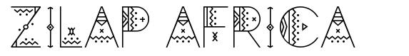 Zilap Africa шрифт