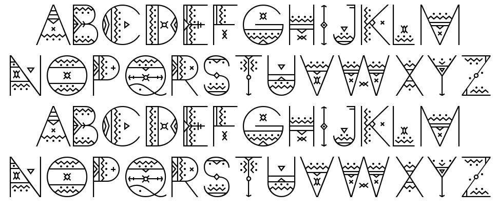 Zilap Africa 字形 标本