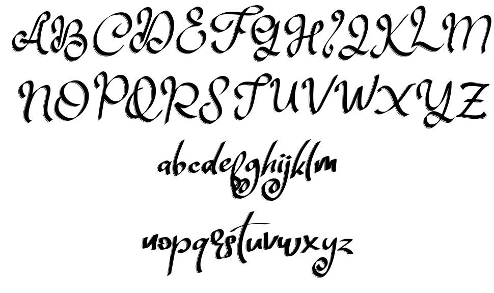 Zildjan font specimens