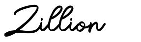Zillion шрифт