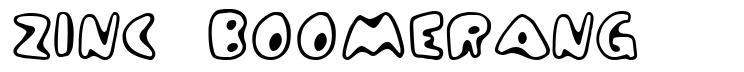 Zinc Boomerang 字形