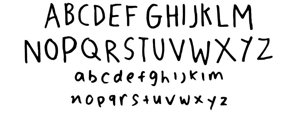 Ziva Calligraphr 字形 标本
