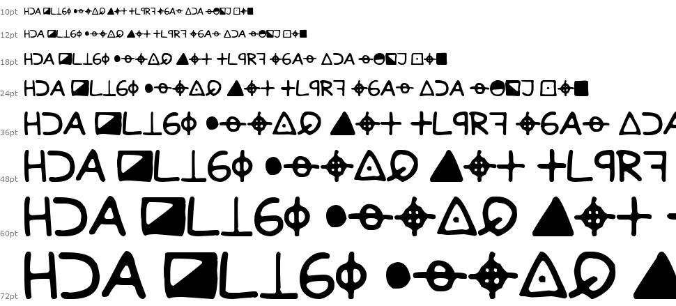Zodiac Killer Code font Şelale