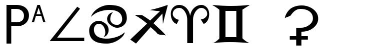 Zodiac S font